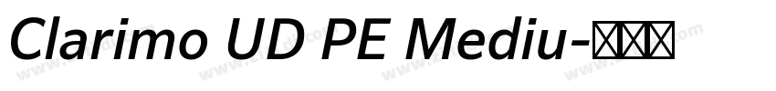 Clarimo UD PE Mediu字体转换
